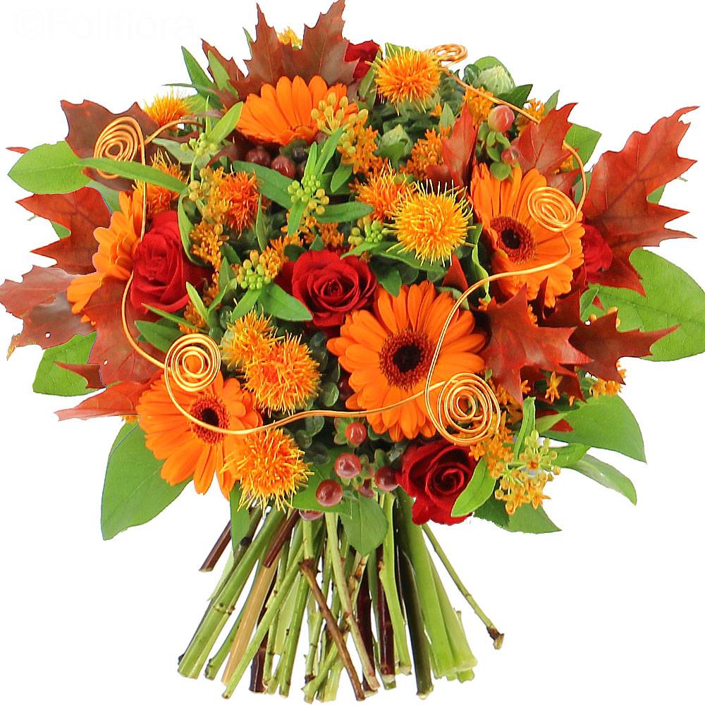 Livraison couleurs d'automne - Bouquet de fleurs - Foliflora
